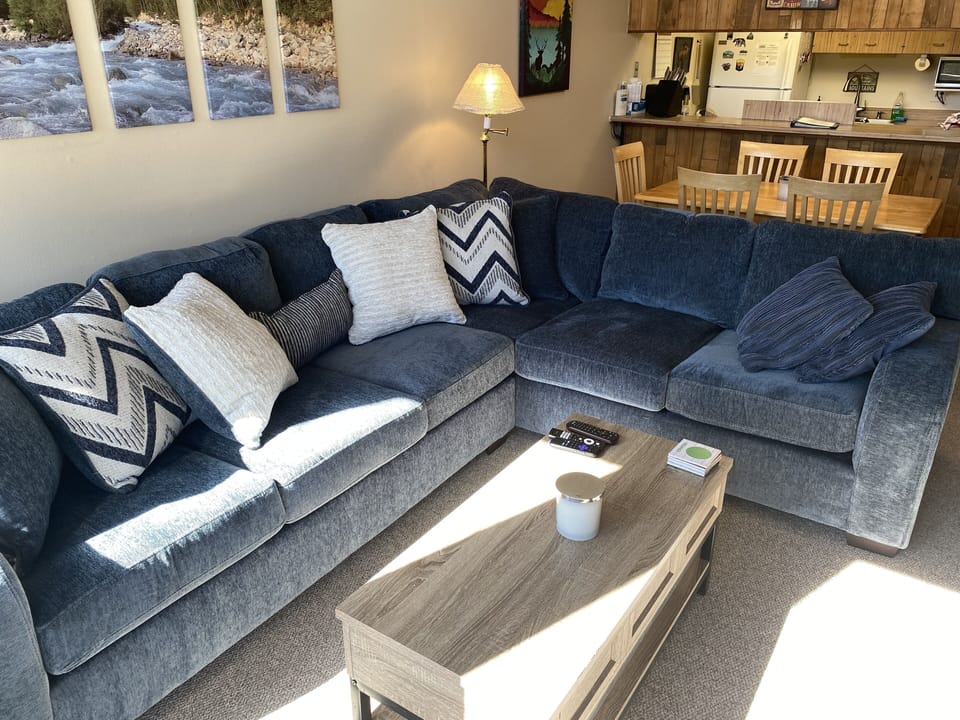  living, dining & kitchen areas 