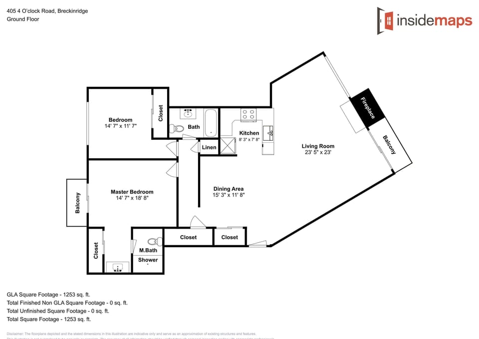 Spacious ground floor layout featuring two bedrooms, master bath with shower, modern kitchen, and bright living areas for your comfort.