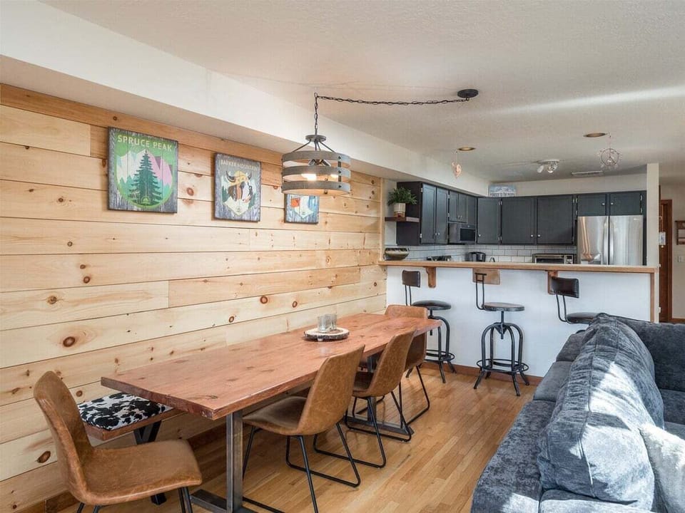 Dining and kitchen area