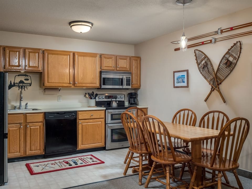 Dining and kitchen area