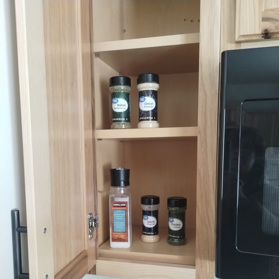 A few spices provided