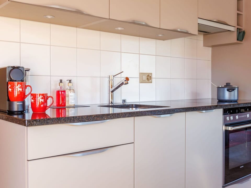 Kitchen, Countertop, Kitchen Appliance, Cabinetry, Major Appliance, Interior Design, Flooring, Kitchen Sink, Home Appliance, Drawer