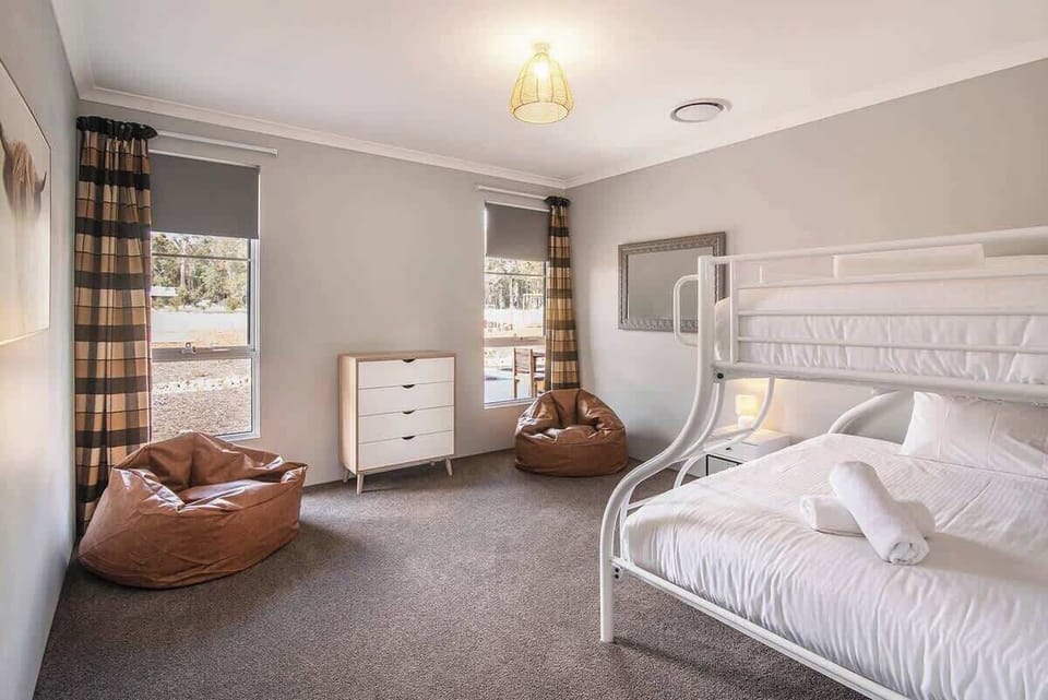 Similar to bedroom four, bedroom five also offers a bunk bed with a double on the bottom and single on top.