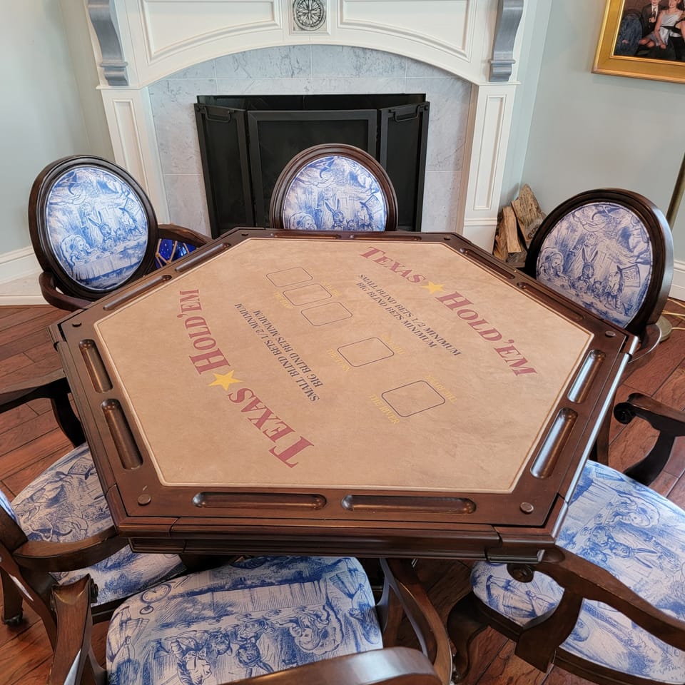 texas hold'em cover of game table