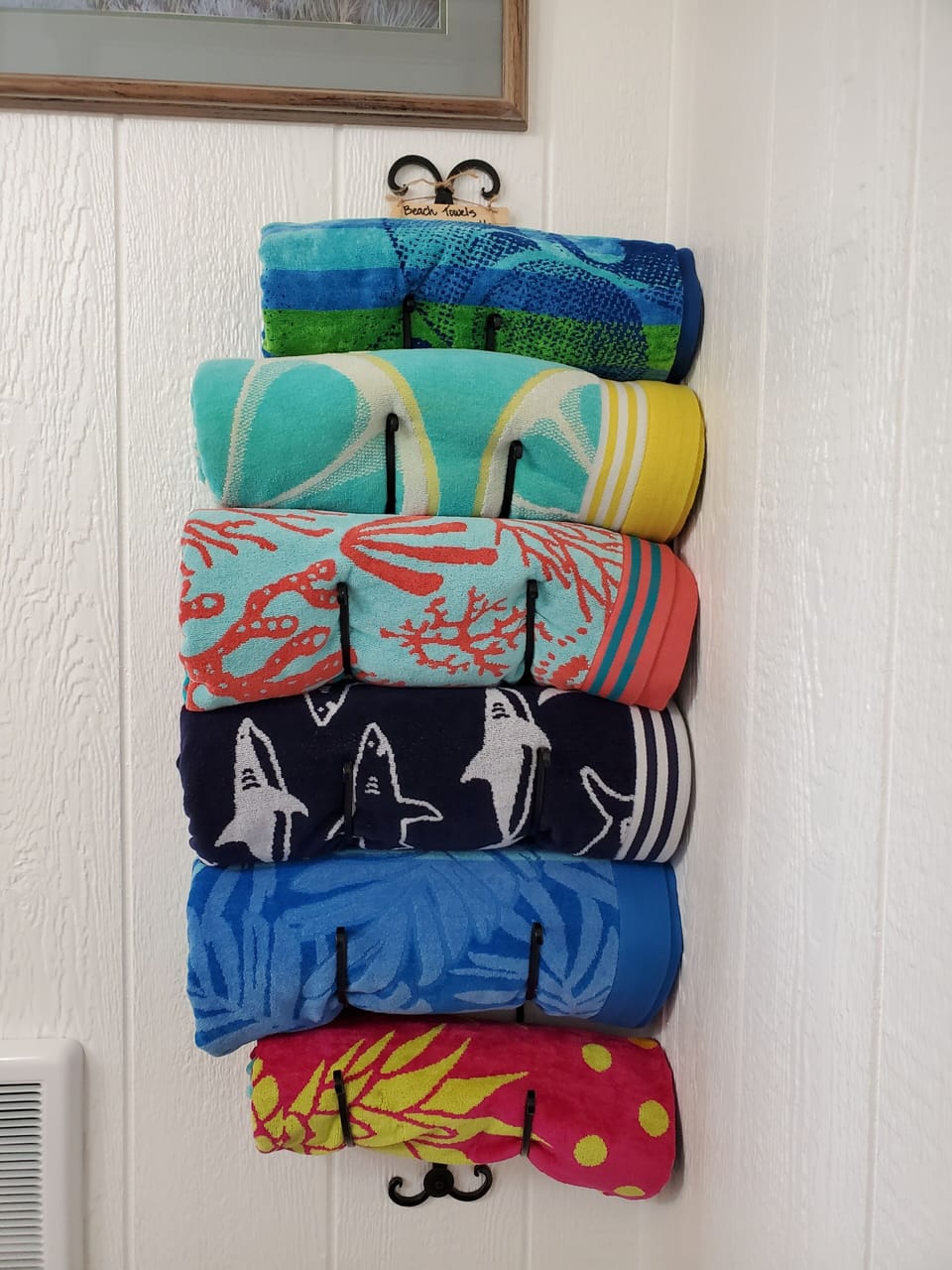 Beach towels for the deck.