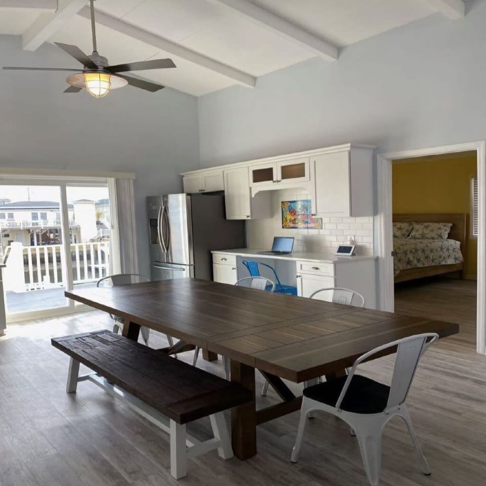 Kitchen and dining area