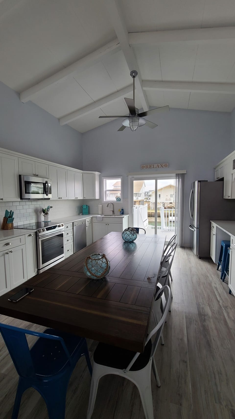 Kitchen and dining area