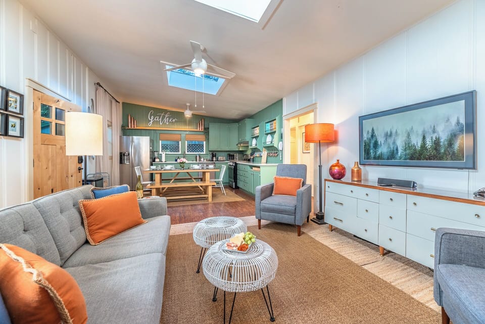 The open floor plan is perfect for entertaining