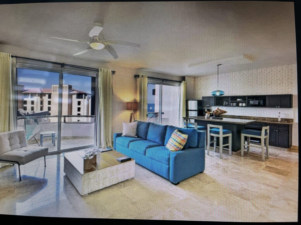 Living room and kitchen 