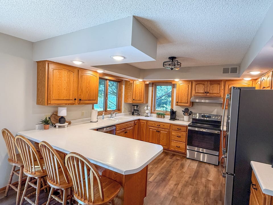 Fully stocked kitchen