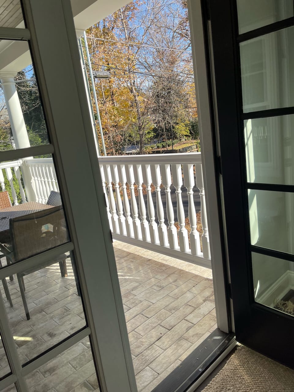Upstairs balcony 