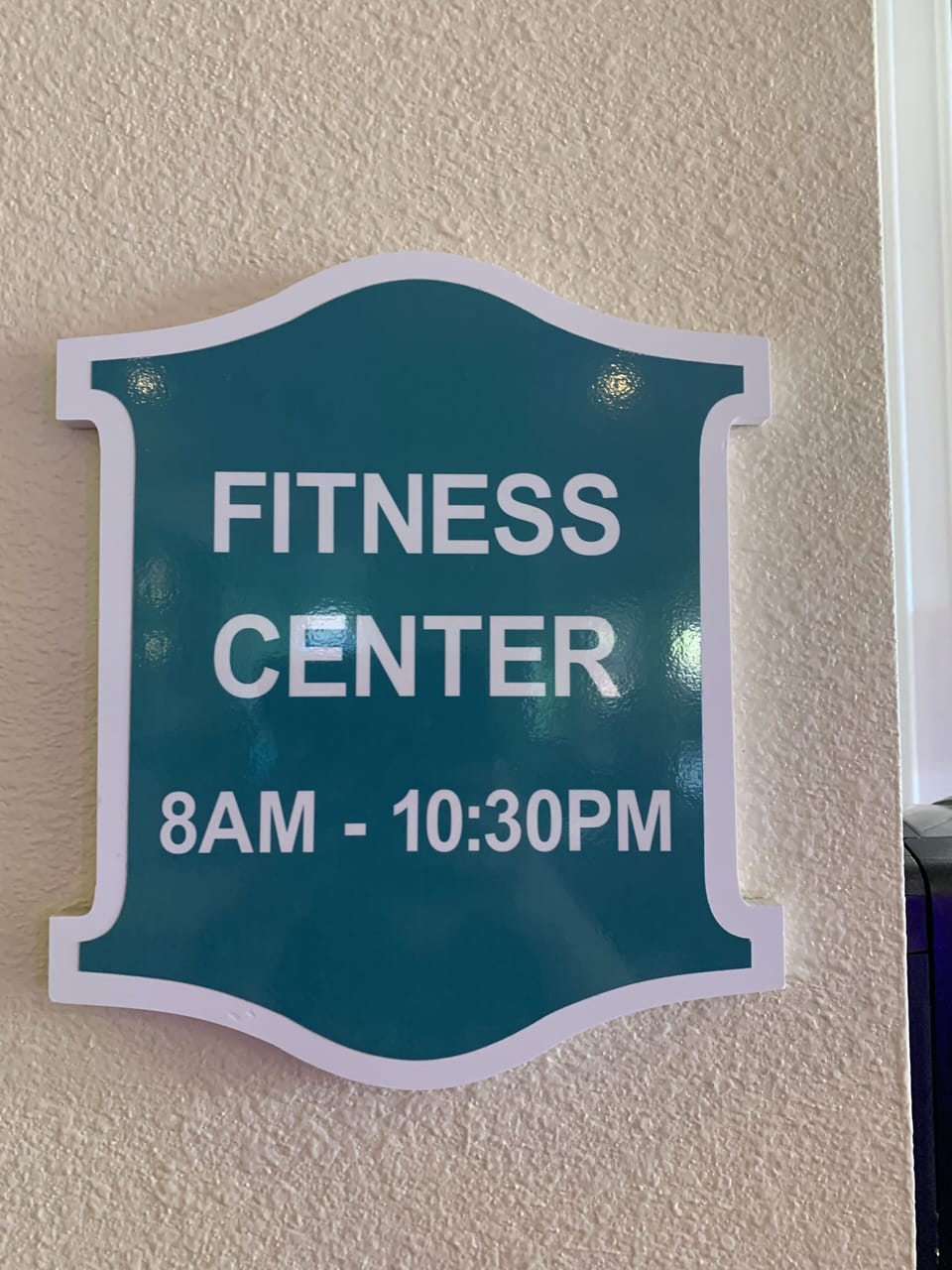 Gym is open from8am to 10:30. Get your exercise on!
