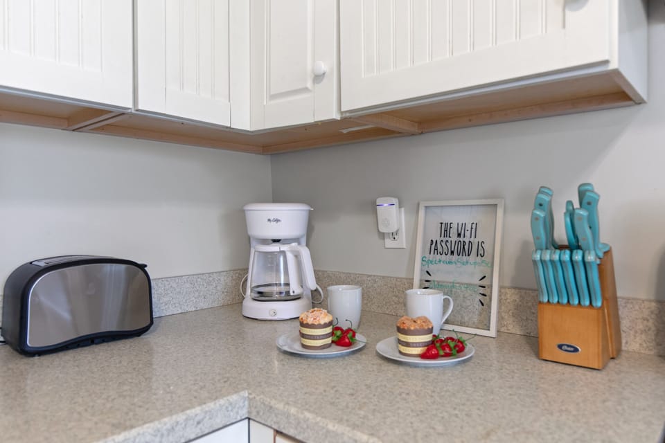 Grab a quick cup of joe on the way out!