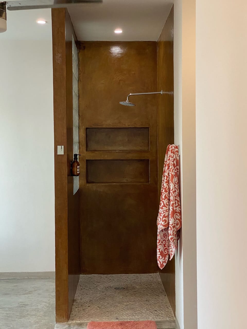 Walk-in rain shower! 
