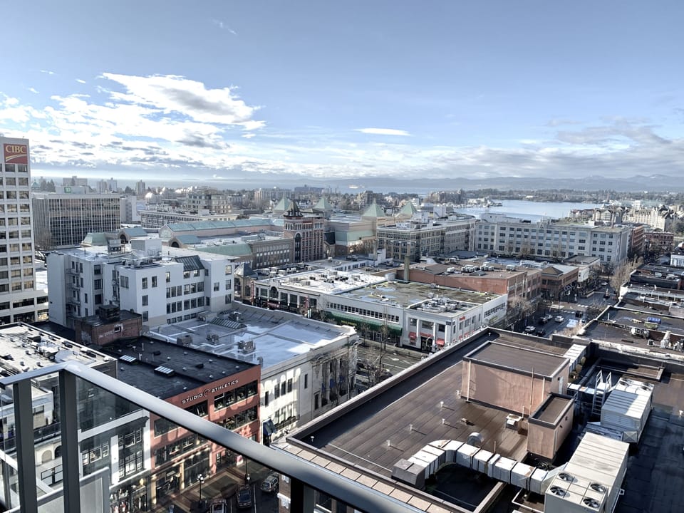 View from the private balcony