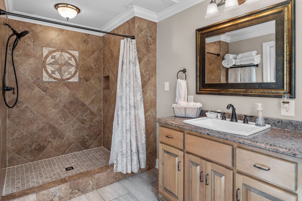Master Bath with large walk in closet