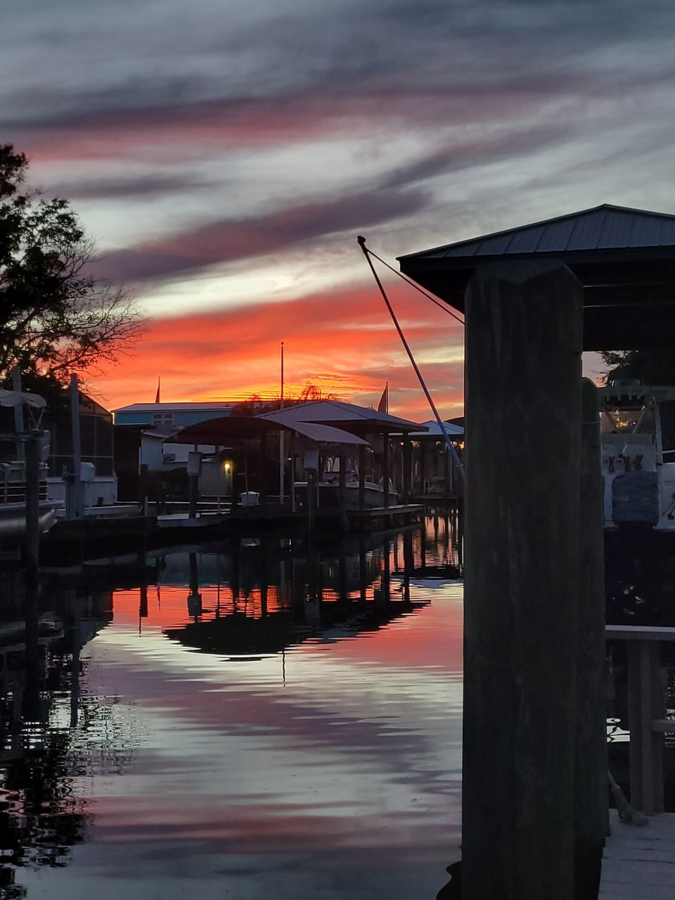 Sunset from dock