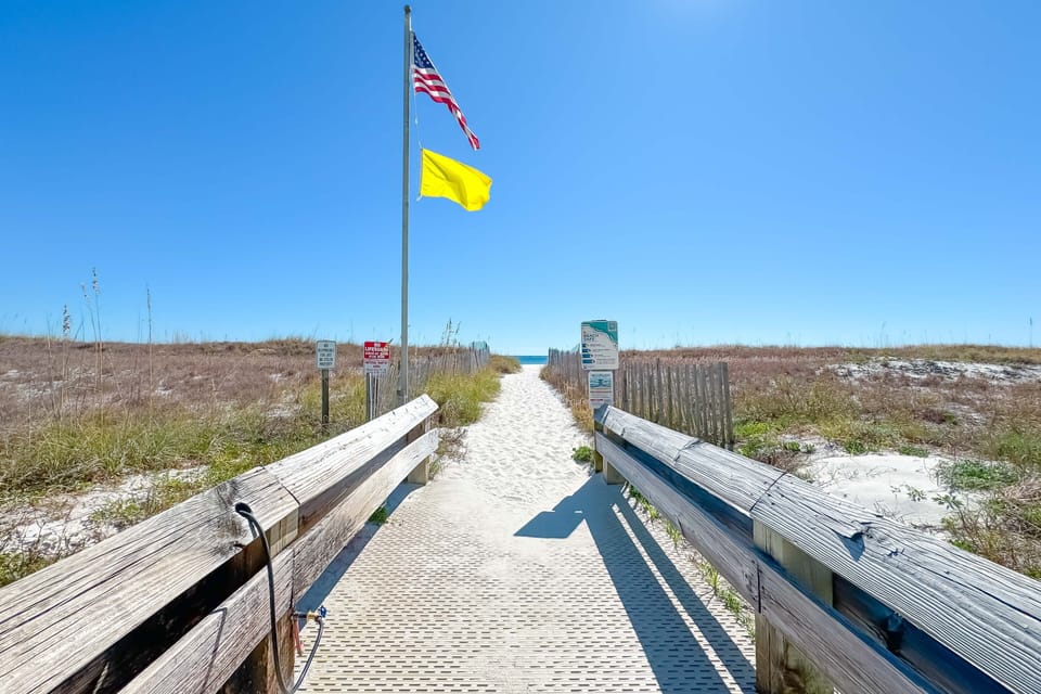 Direct beach access
