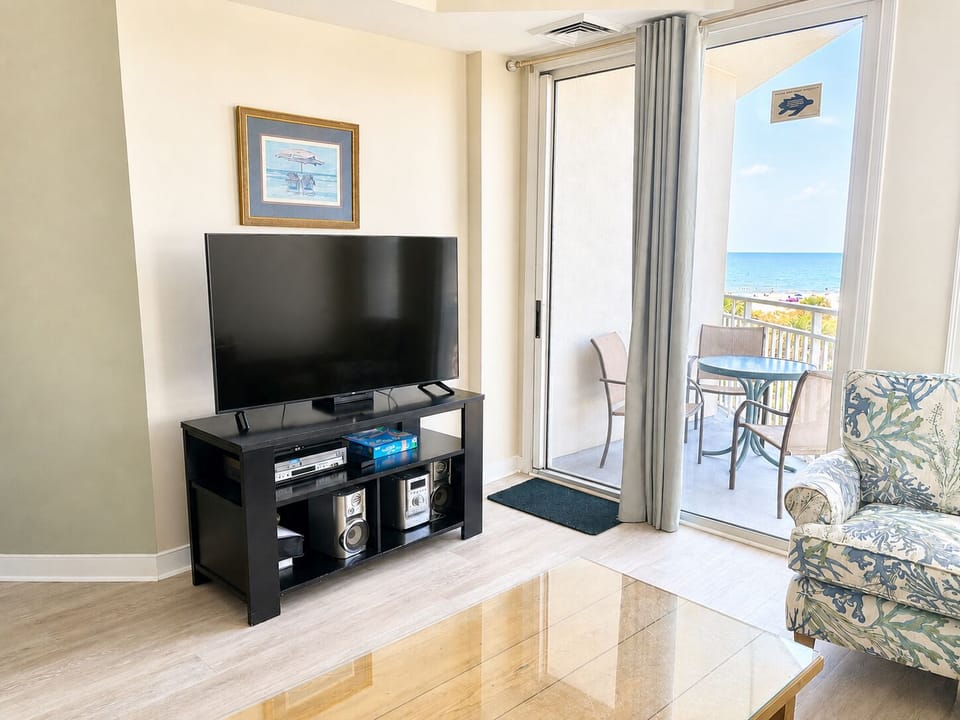 Living Room with Balcony Access