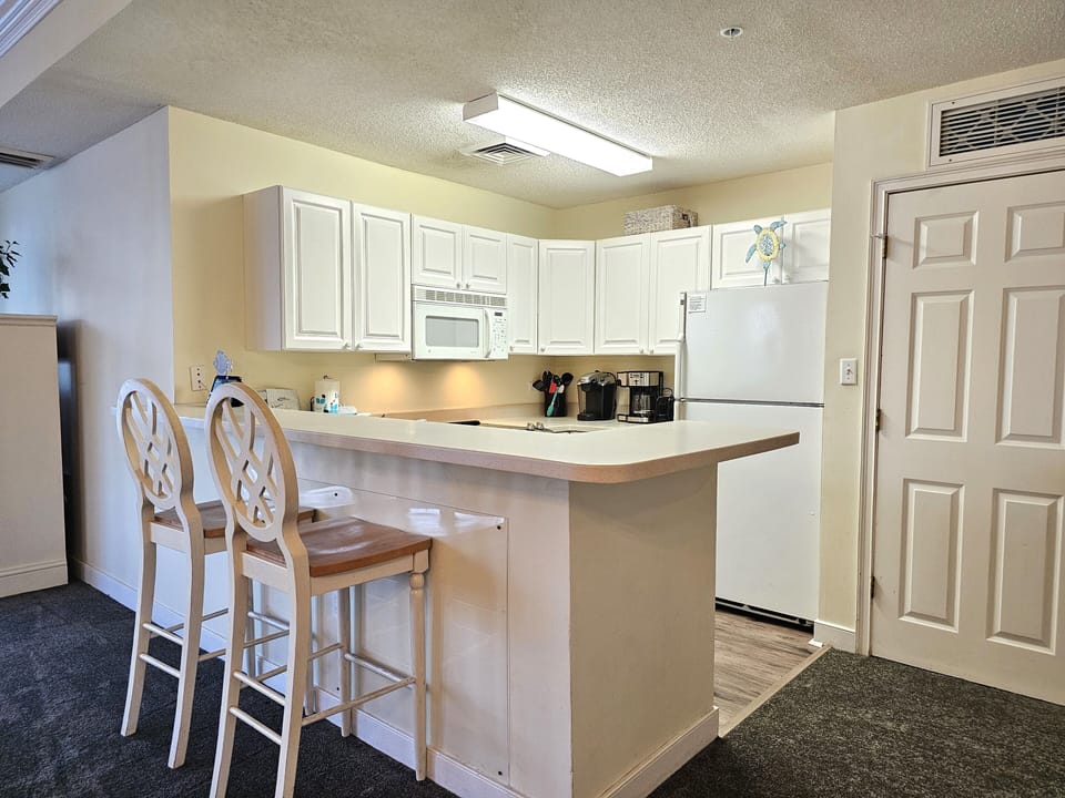 Kitchen with Breakfast Bar at 2401 Sea Crest