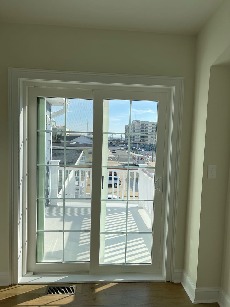 Second floor bedroom #1 with deck access and beach views 