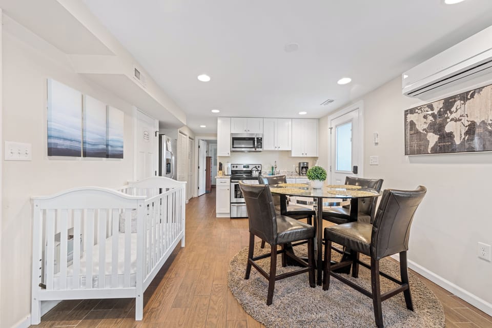 Baby Crib & Dinning Area