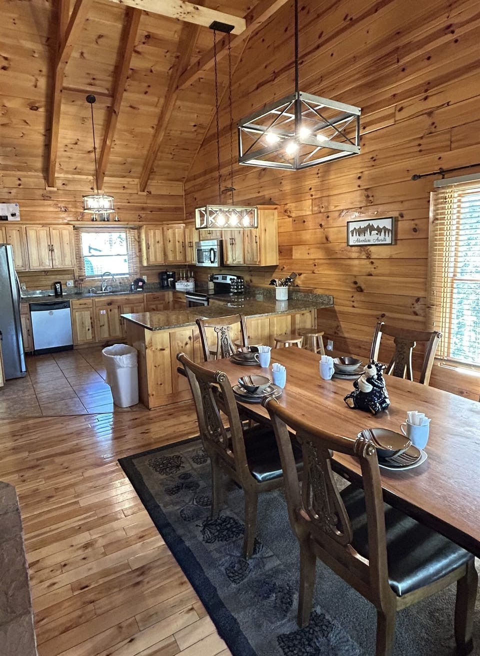 Dining room with seating for 12