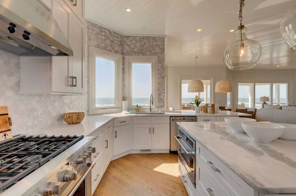 Gourmet Kitchen with ocean views