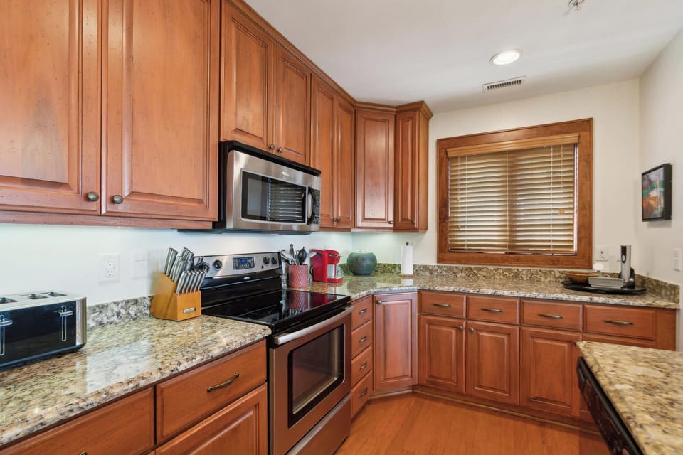 Kitchen---Granite Countertops, Stainless Steel