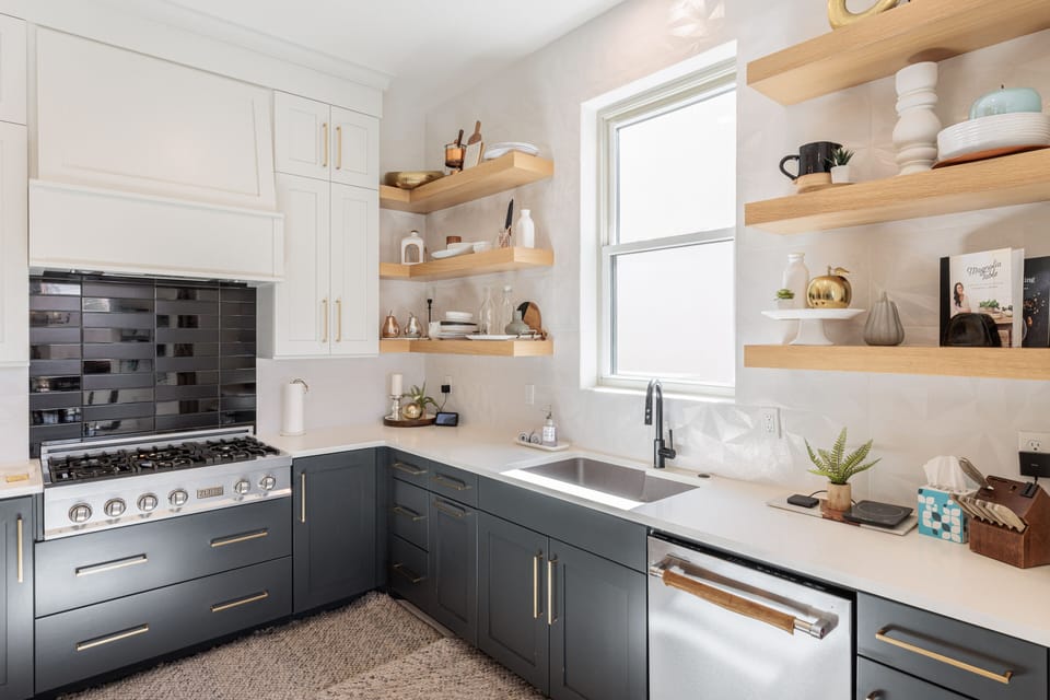 Custom Kitchen - Kitchen area showing you the custom additions and appliances available for you to use during your stay.