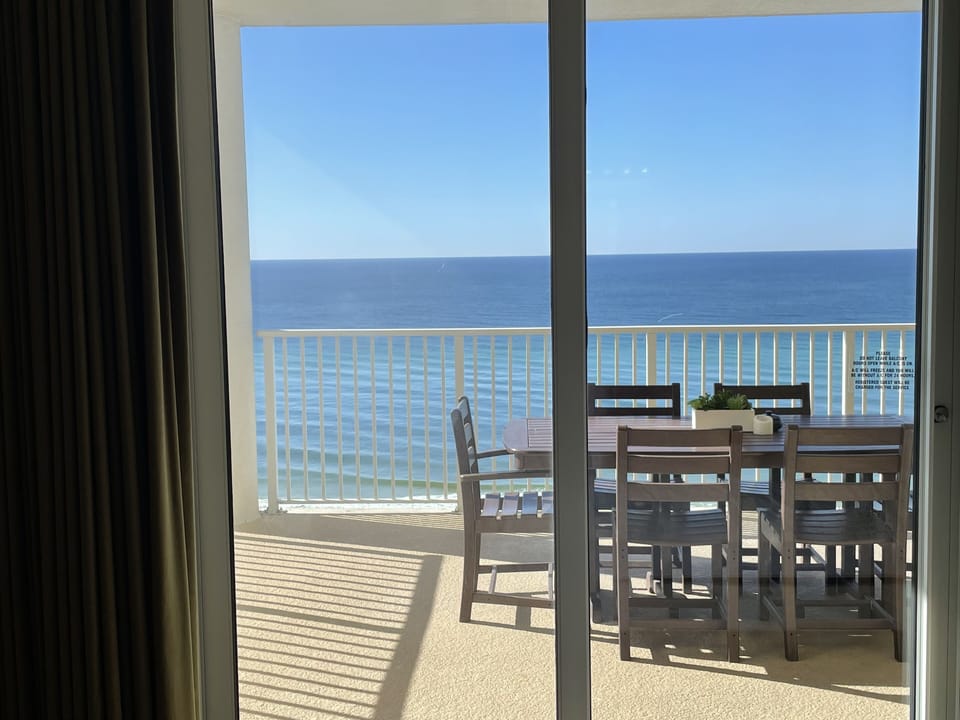 Master bedroom 1 View, patio dining table.