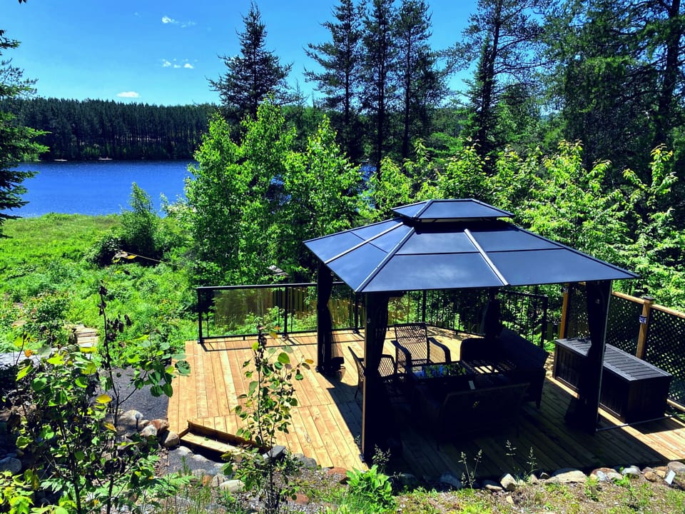 Front of lake - Gazebo day view