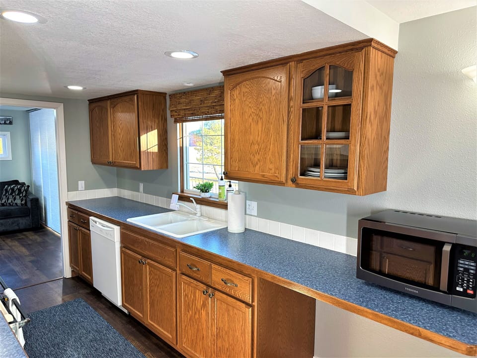 Fully stocked kitchen