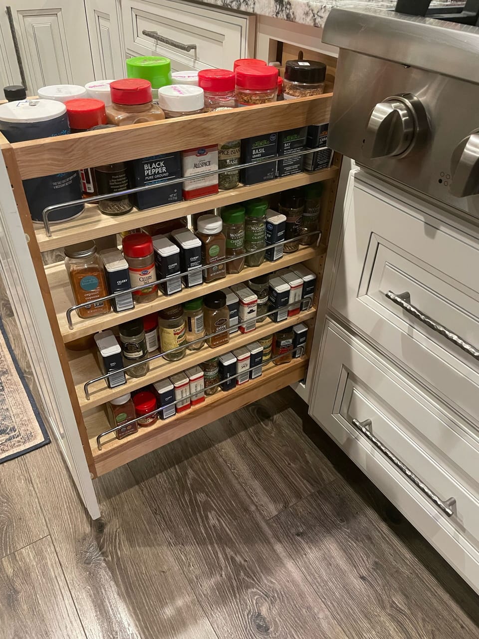 Full spice drawer
