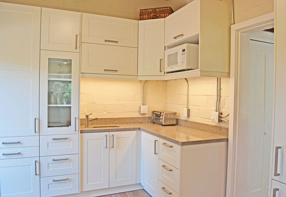 Pantry and cocktail counter all kitted out for entertaining