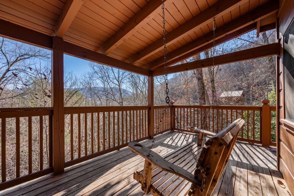 Enjoy the valley views and the Smoky Mountains from your deck.