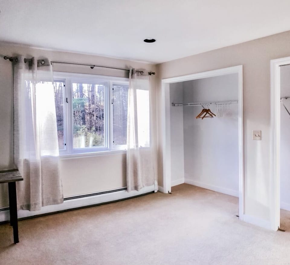 Ample closet space