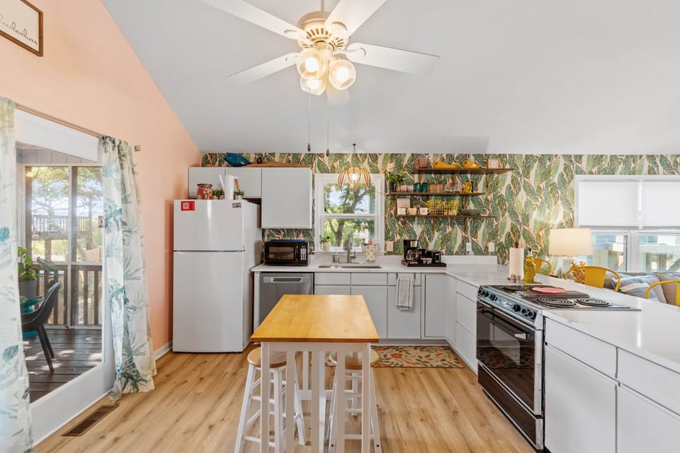 Plenty of counterspace for prepping meals