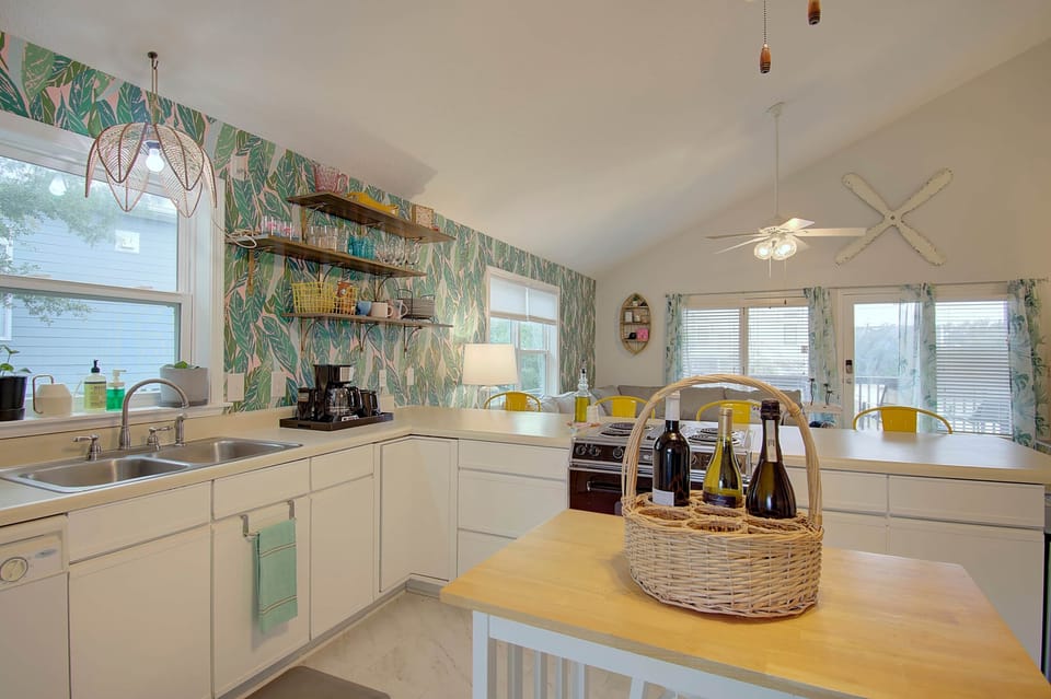 Kitchen island with seating