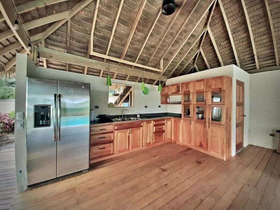Shared kitchen at the palapa