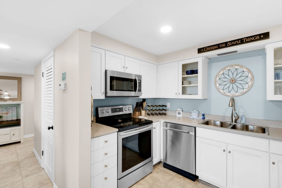 Kitchen is ready with all you need