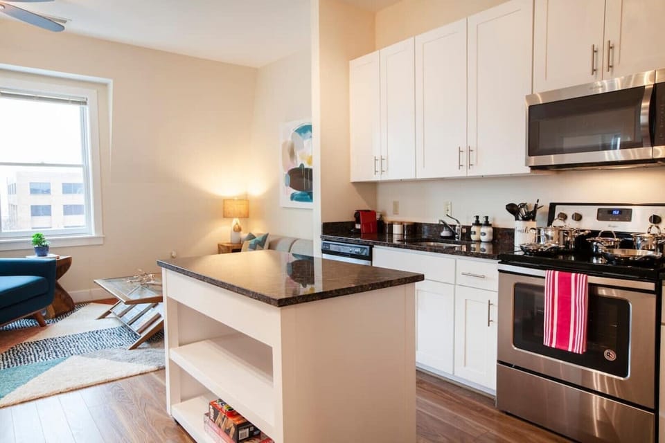 You'll enjoy making meals in the kitchen 