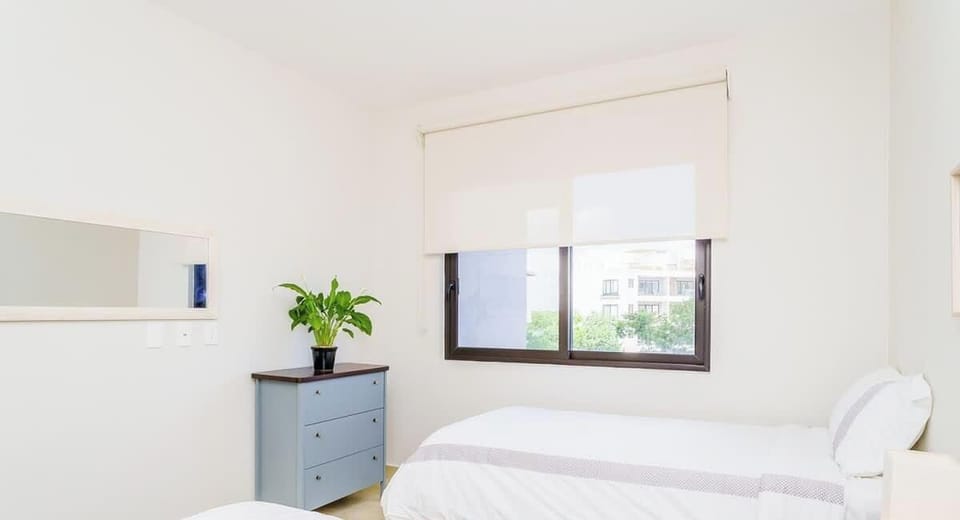 Just what you need in a room for a great sleep.