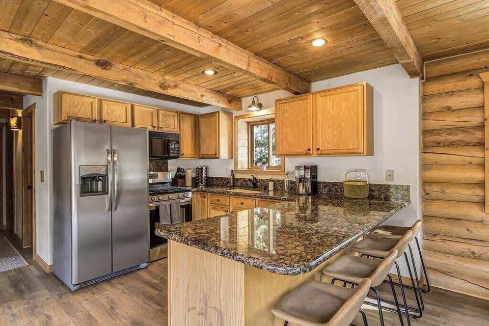 Seating is also available at the kitchen counter.
| Blue River Hideaway by Boutiq Luxury Vacation Rentals | Breckenridge, Colorado