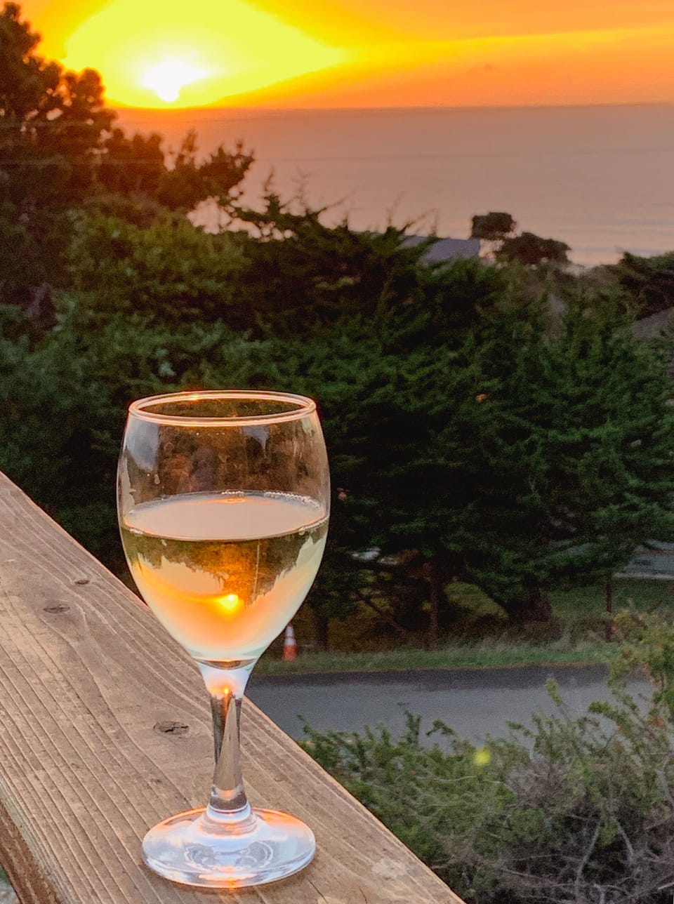 Sunset from the deck 