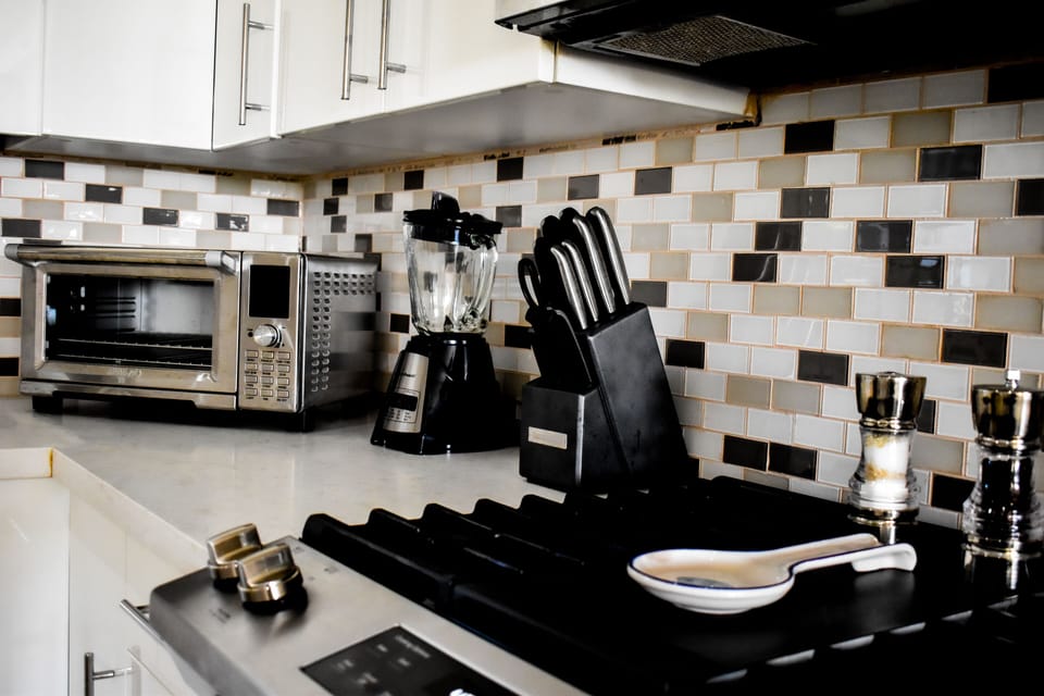 Fully equipped kitchen with every kitchen tool/gadget a chef would need