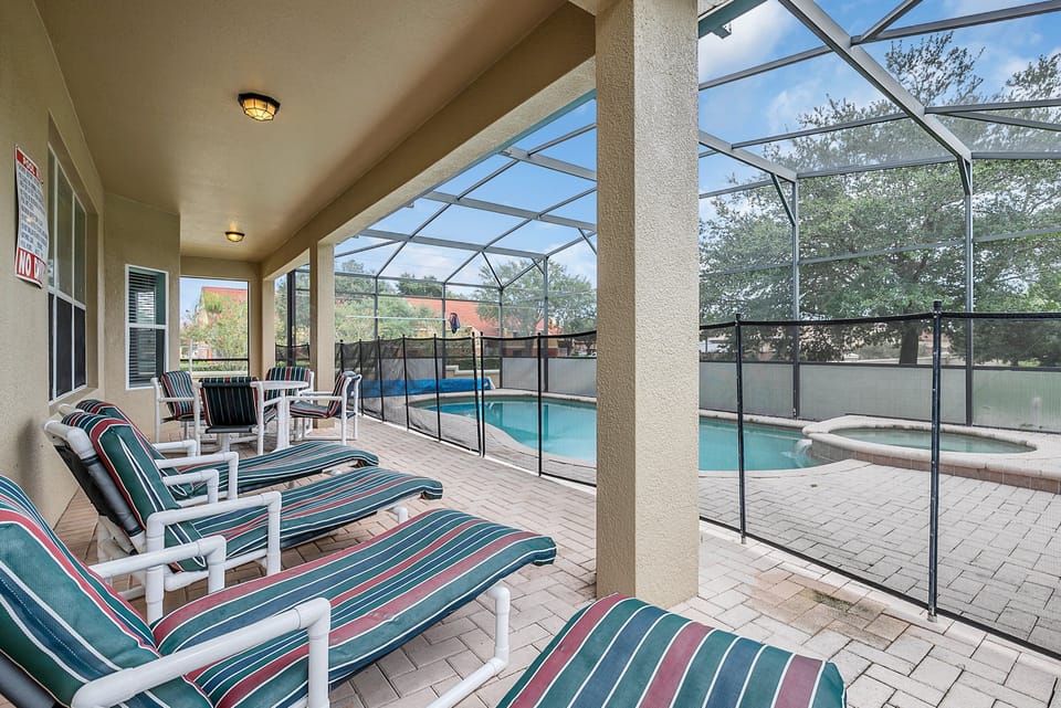 BBQ and Beautiful Patio to enjoy dining and lounging by the pool 