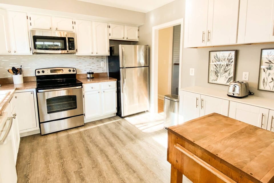 The kitchen is fully stocked to cook a gourmet meal!