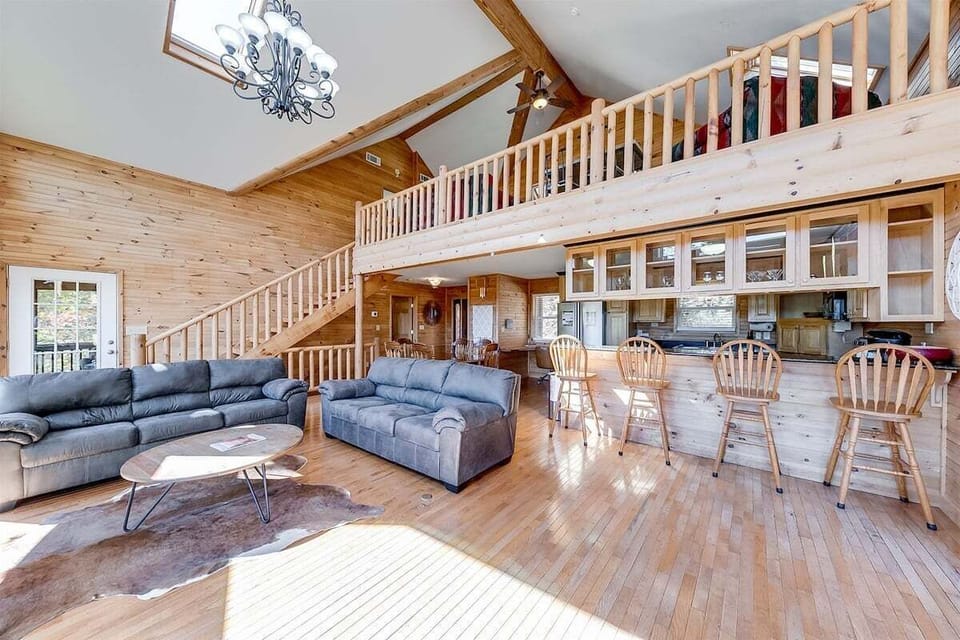 View of Kitchen and Great Room from Foyer
