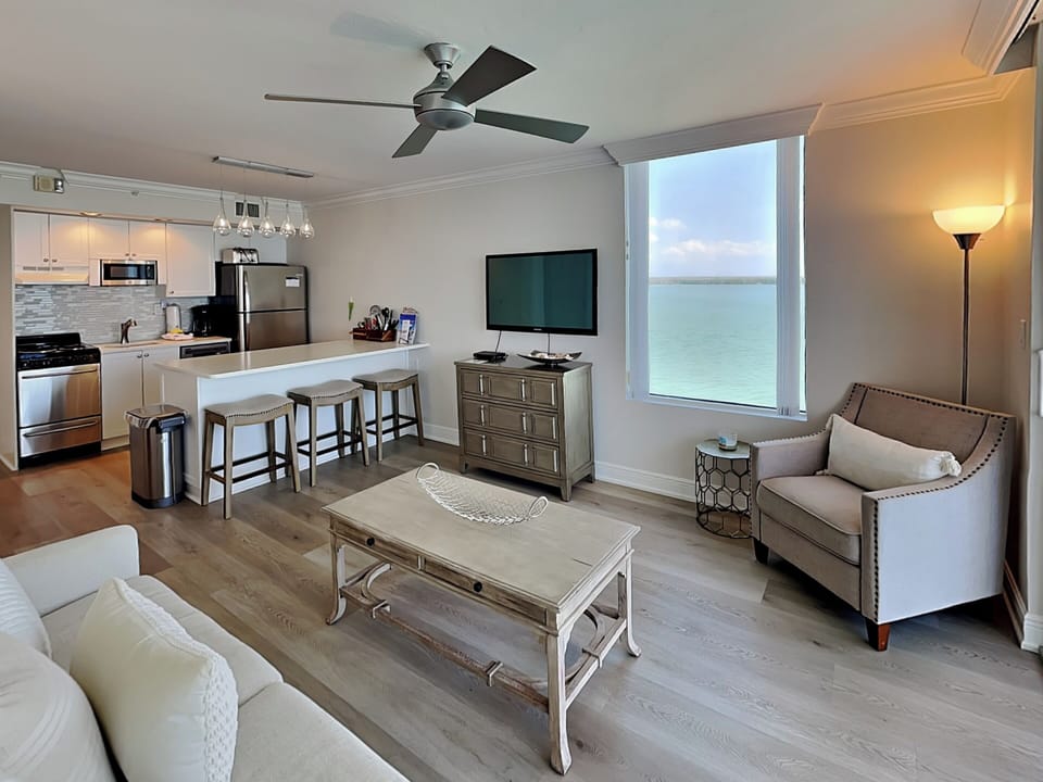 Living Room - Balcony Access + TV